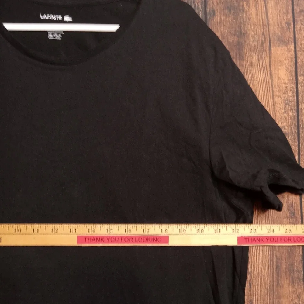 Lacoste Men's Underwear Base Layer‎ T-Shirt short Sleeve XXL Black